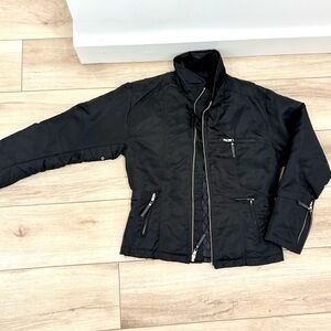 Vintage Harley-Davidson Black nylon embroidered Performance Jacket